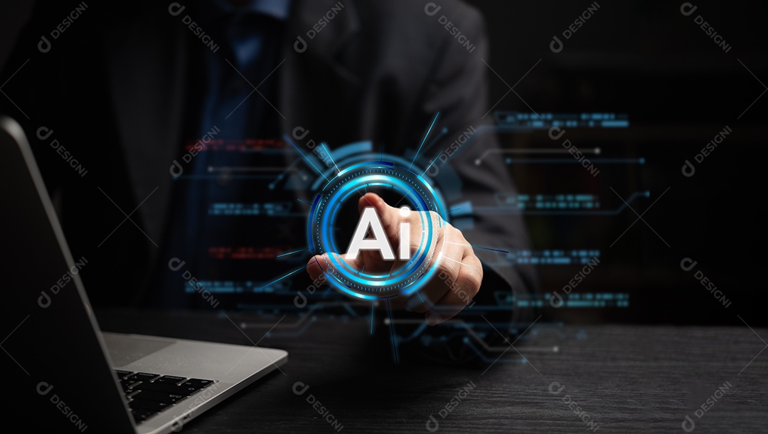 Jovem empresário em seu escritório