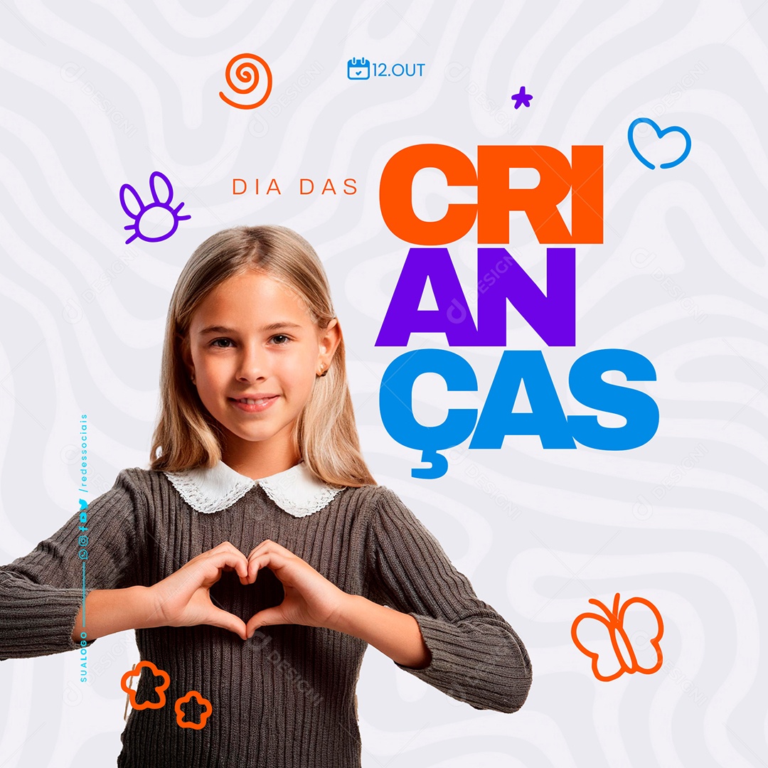 Story Feliz Dia das Crianças 12 de Outubro Social Media PSD Editável