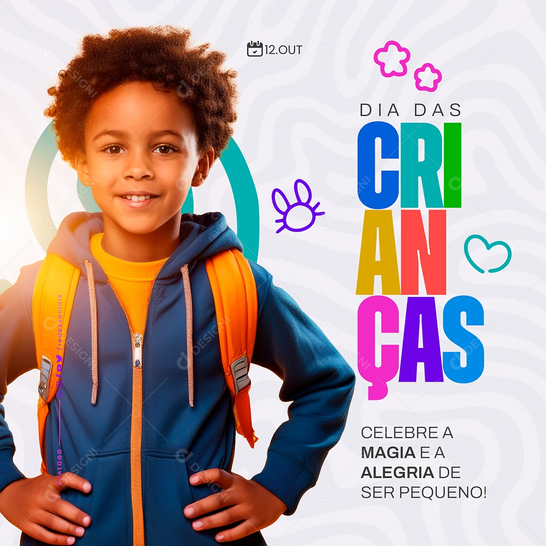 Story Feliz Dia das Crianças 12 de Outubro Social Media PSD Editável