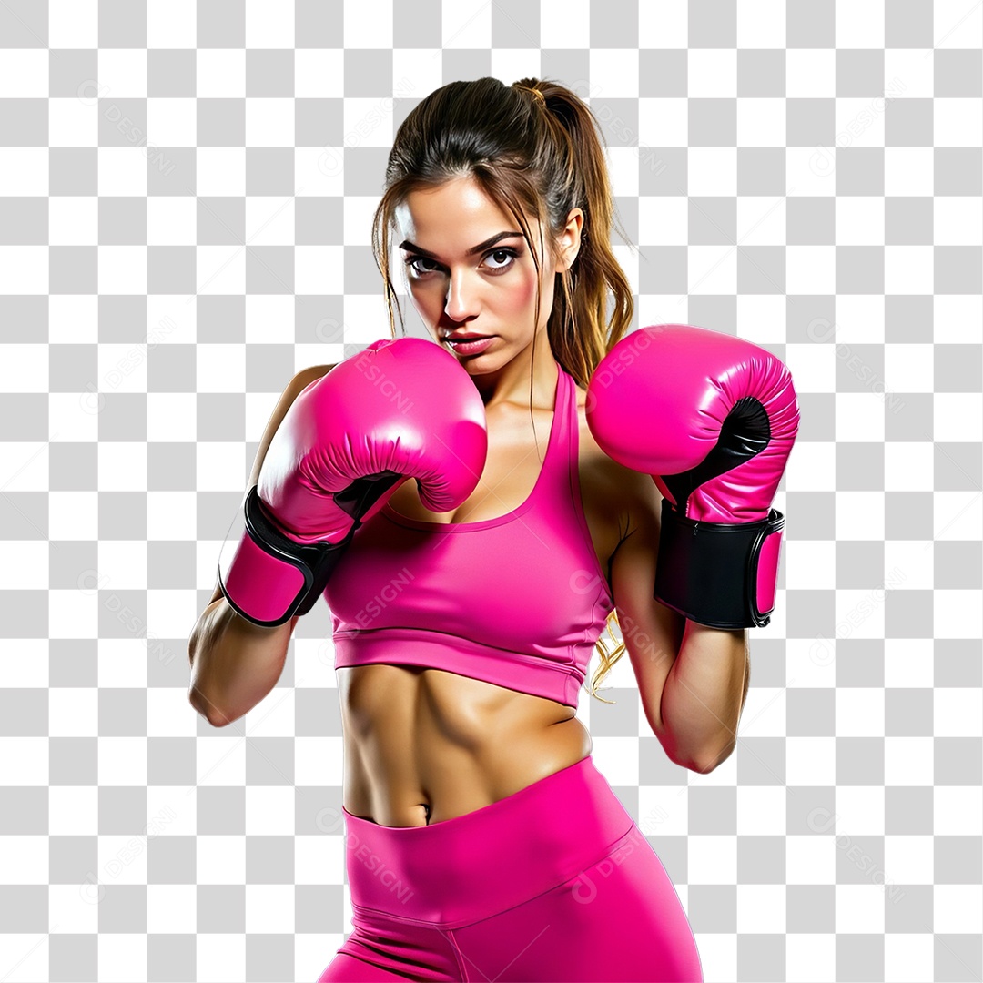 Mulher de Rosa Outubro Rosa Mês de Conscientização Sobre o Câncer de Mama PNG Transparente