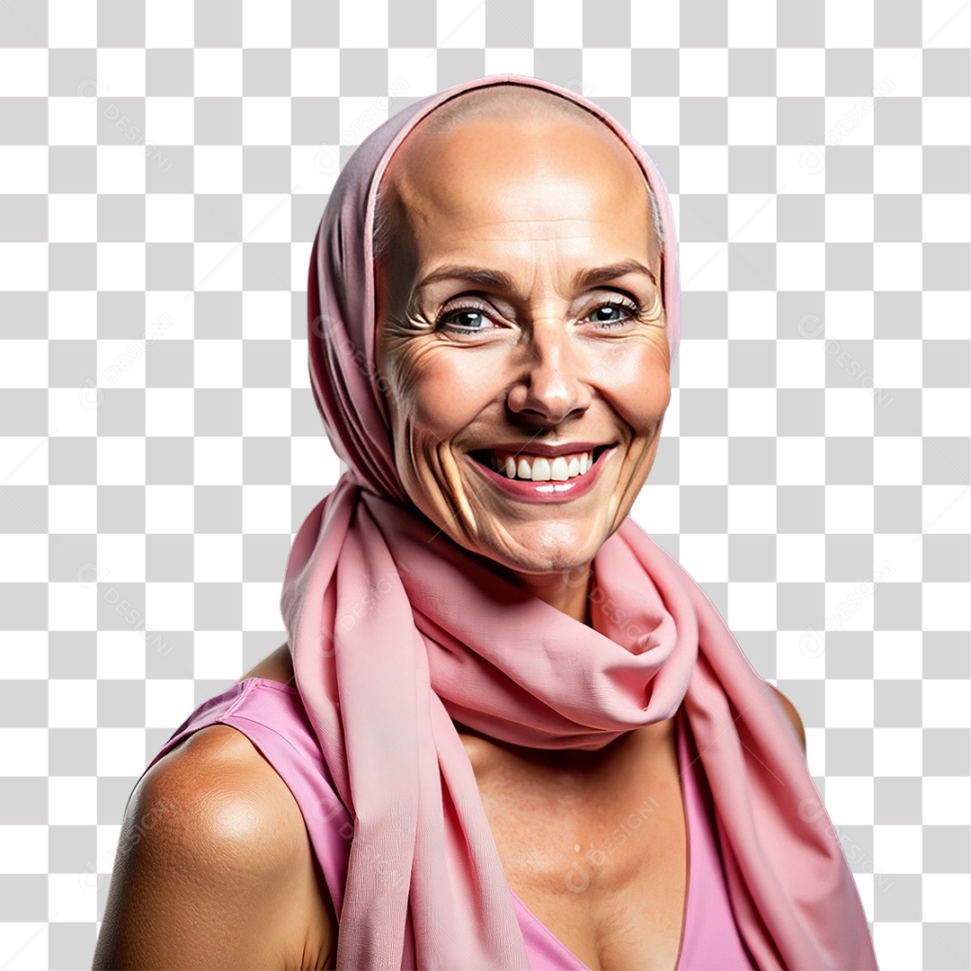 Mulher de Rosa Outubro Rosa Mês de Conscientização Sobre o Câncer de Mama PNG Transparente