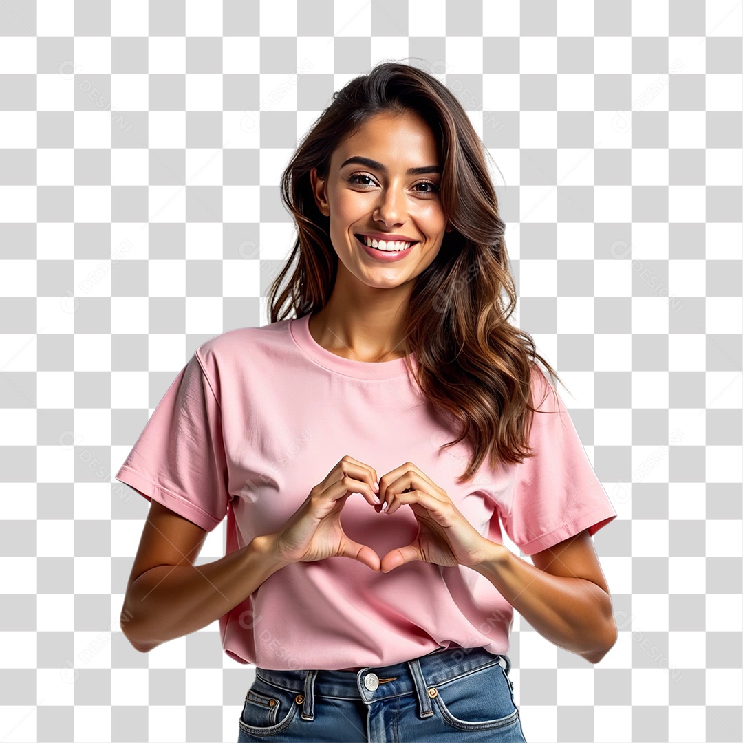 Mulher de Rosa Outubro Rosa Mês de Conscientização Sobre o Câncer de Mama PNG Transparente