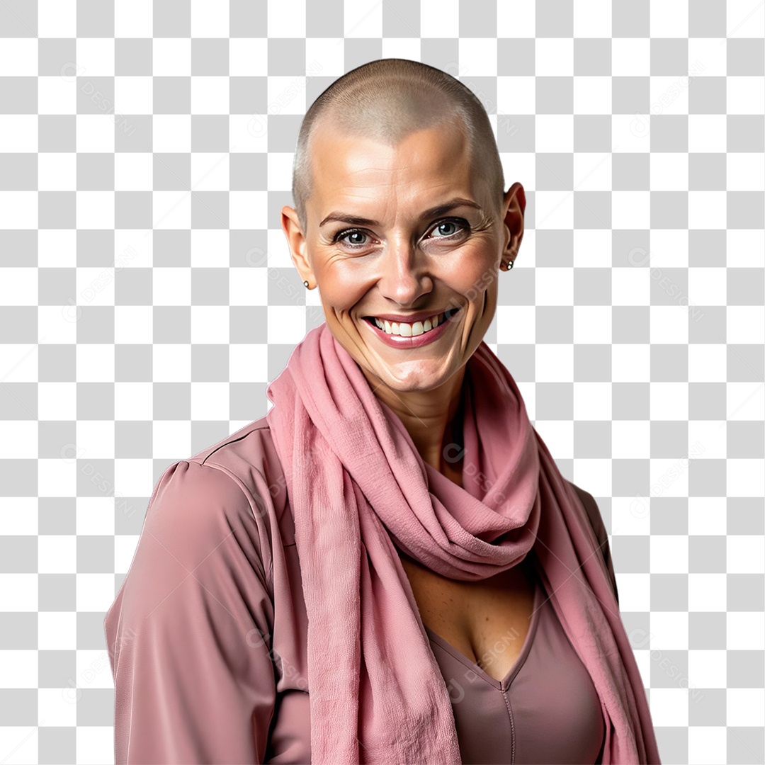 Mulher de Rosa Outubro Rosa Mês de Conscientização Sobre o Câncer de Mama PNG Transparente