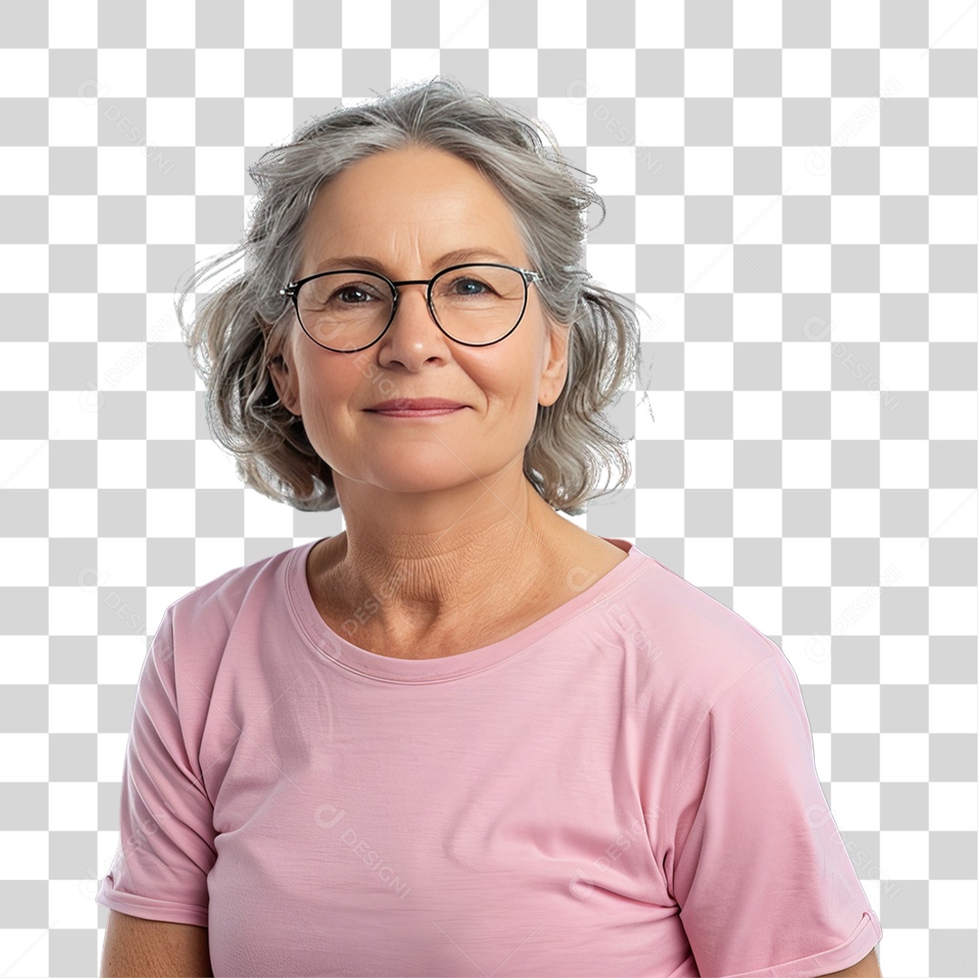 Mulher de Rosa Outubro Rosa Mês de Conscientização Sobre o Câncer de Mama PNG Transparente