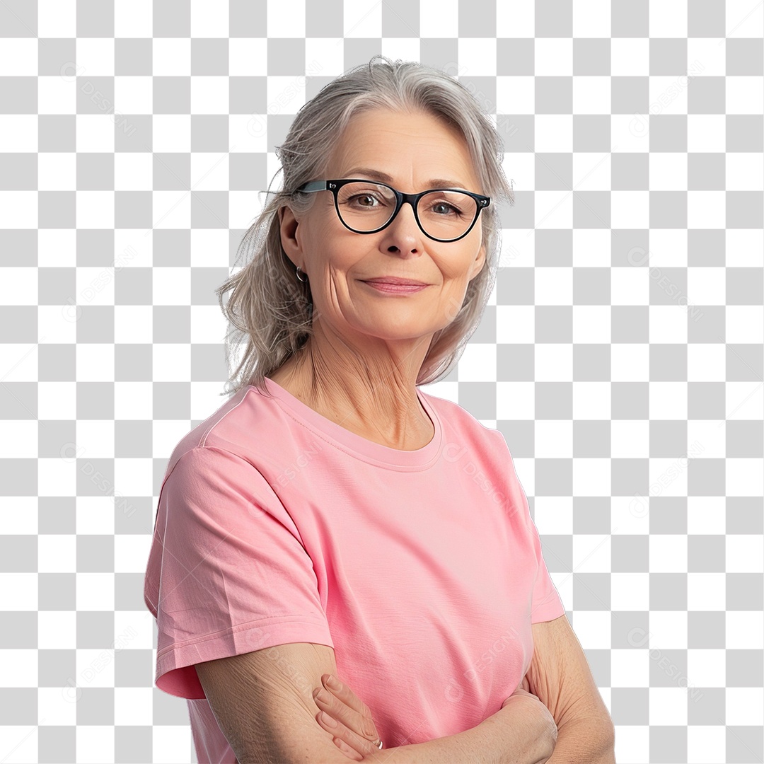 Mulher de Rosa Outubro Rosa Mês de Conscientização Sobre o Câncer de Mama PNG Transparente