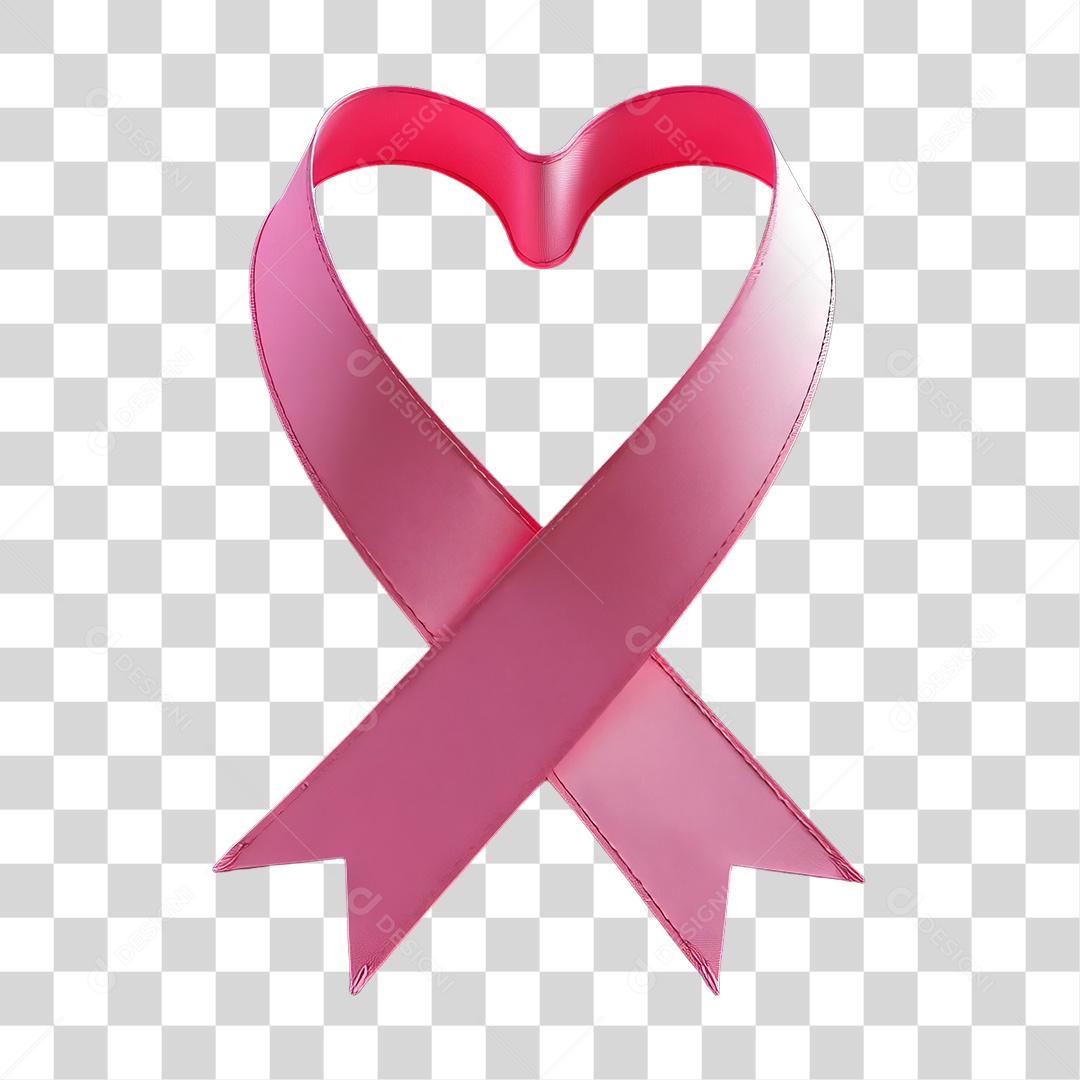 Fita Rosa Outubro Rosa Mês de Conscientização Sobre o Câncer de Mama PNG Transparente