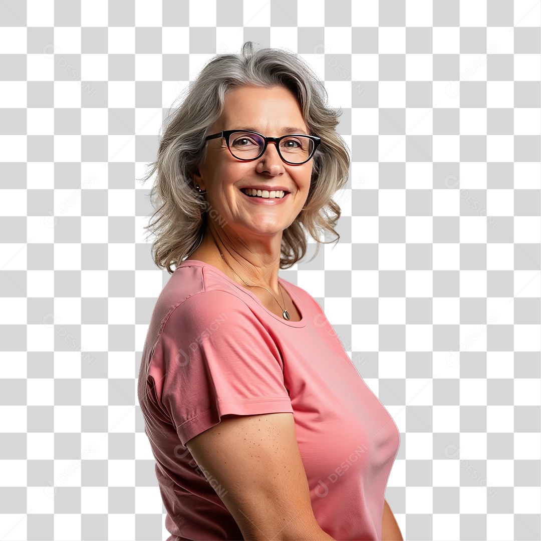 Mulher de Rosa Outubro Rosa Mês de Conscientização Sobre o Câncer de Mama PNG Transparente