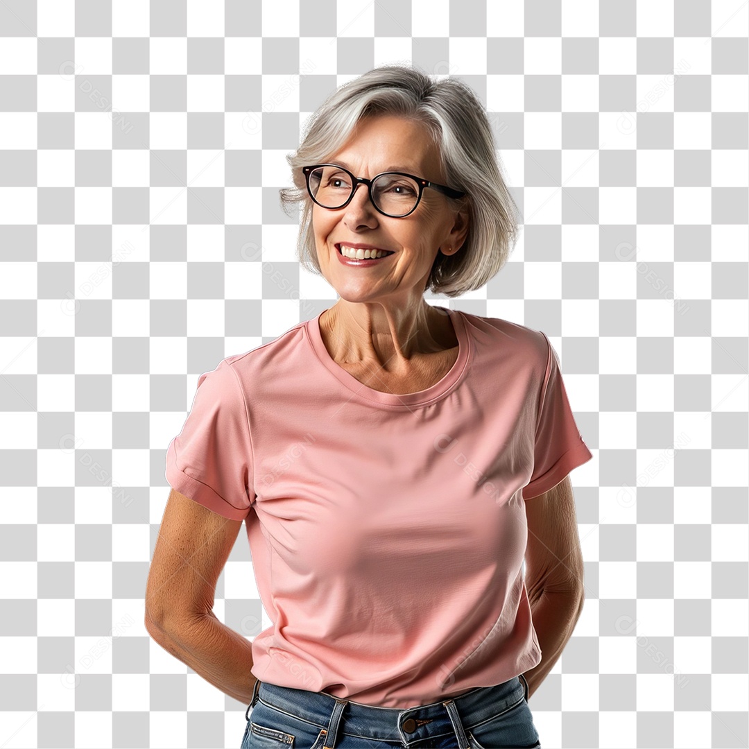 Mulher de Rosa Outubro Rosa Mês de Conscientização Sobre o Câncer de Mama PNG Transparente