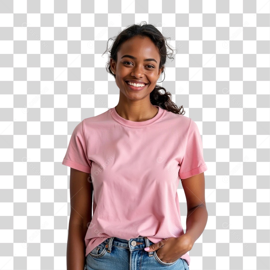 Mulher de Rosa Outubro Rosa Mês de Conscientização Sobre o Câncer de Mama PNG Transparente