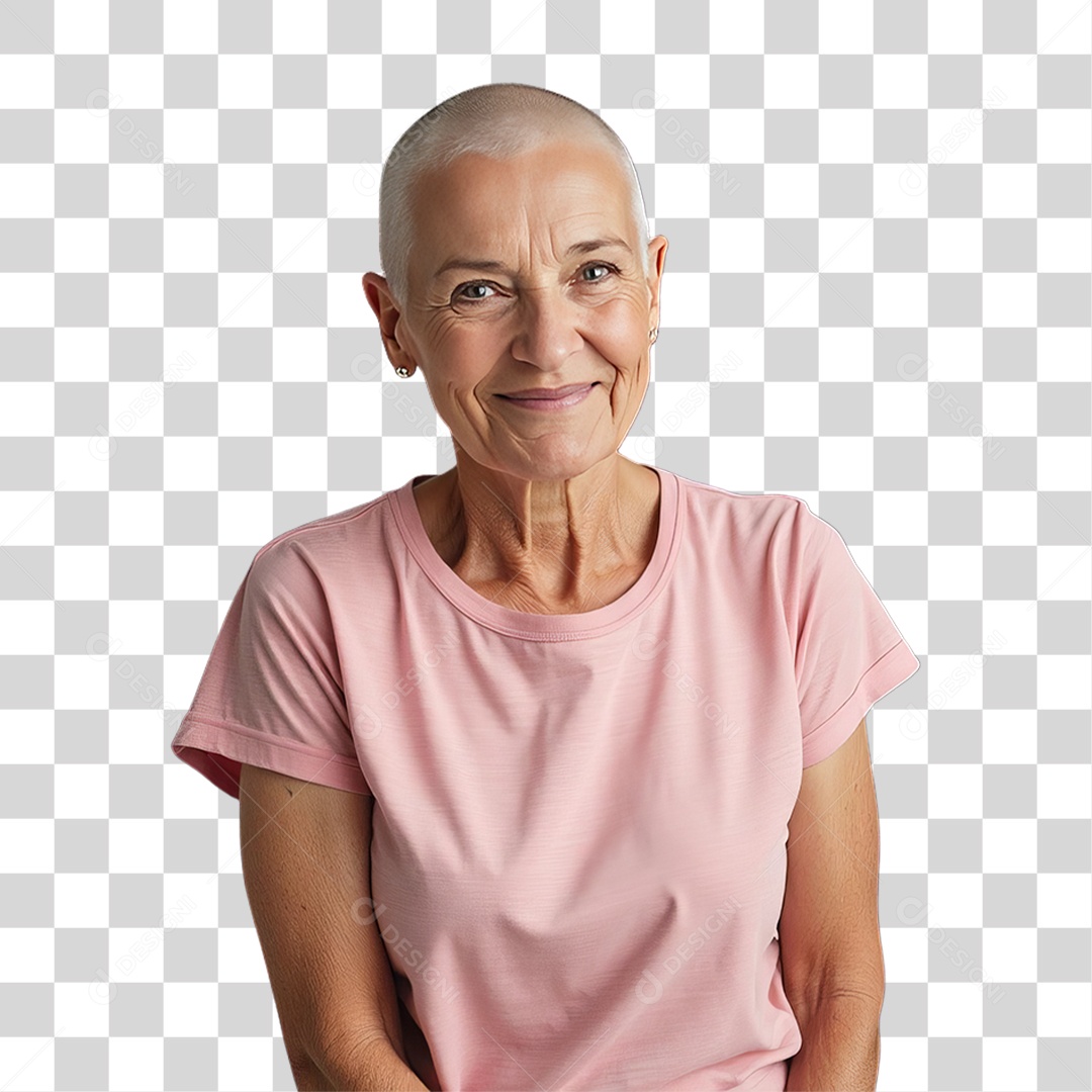 Mulher de Rosa Outubro Rosa Mês de Conscientização Sobre o Câncer de Mama PNG Transparente