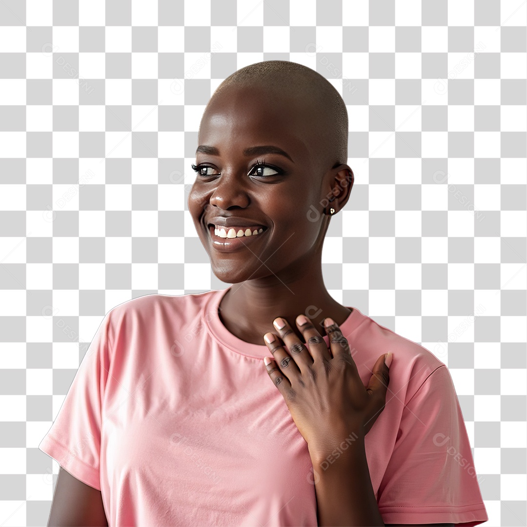 Mulher de Rosa Outubro Rosa Mês de Conscientização Sobre o Câncer de Mama PNG Transparente