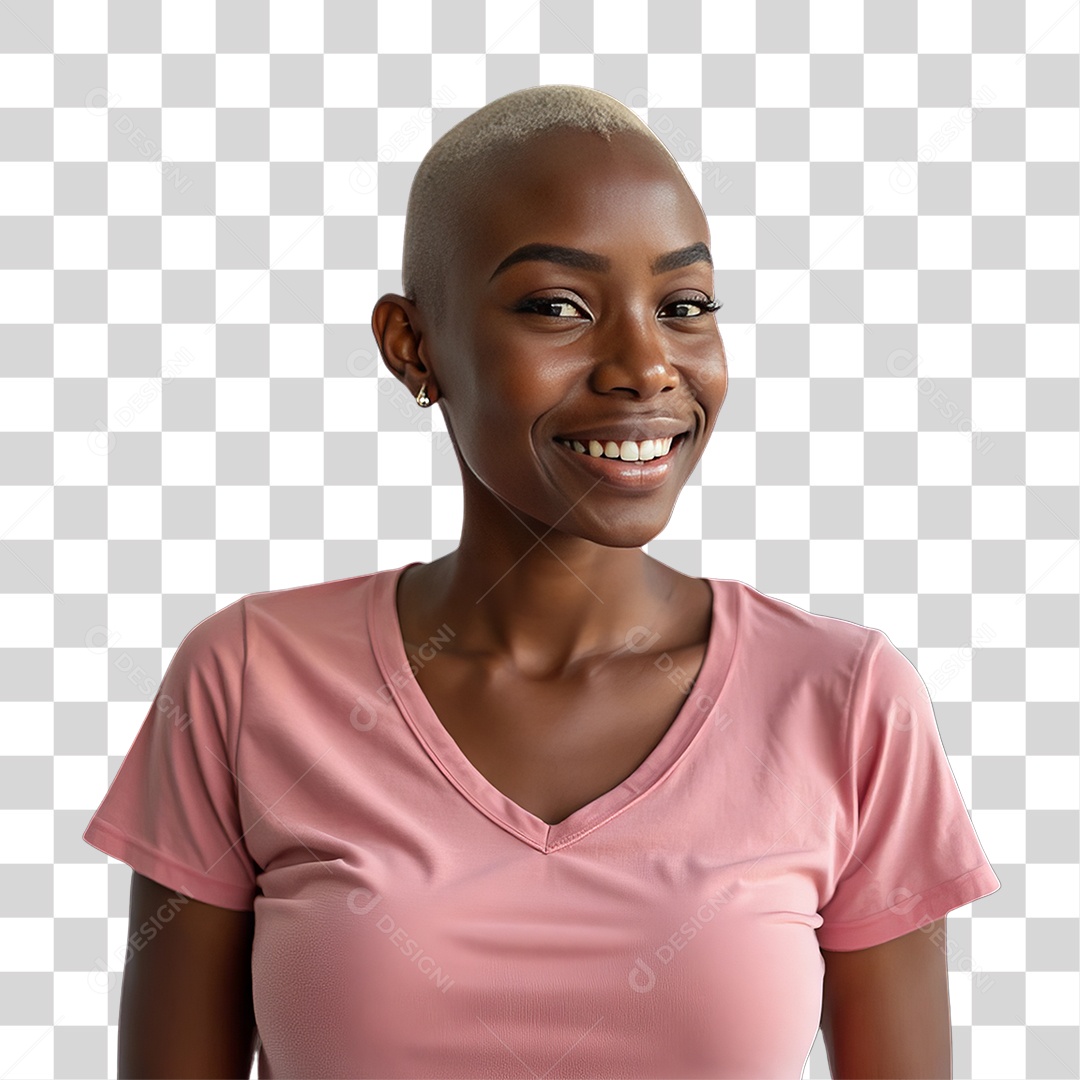 Mulher de Rosa Outubro Rosa Mês de Conscientização Sobre o Câncer de Mama PNG Transparente