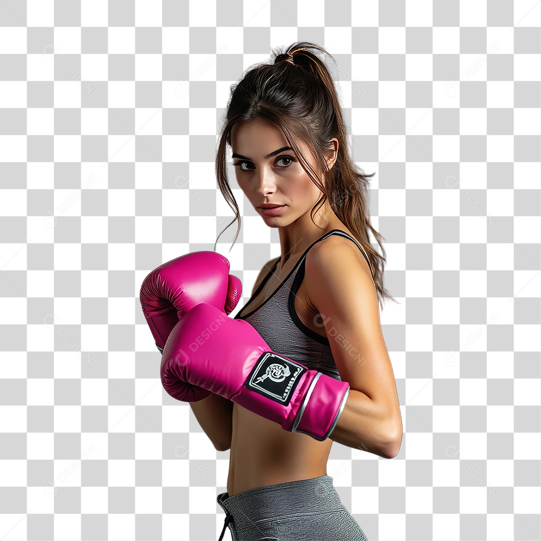 Mulher de Rosa Outubro Rosa Mês de Conscientização Sobre o Câncer de Mama PNG Transparente