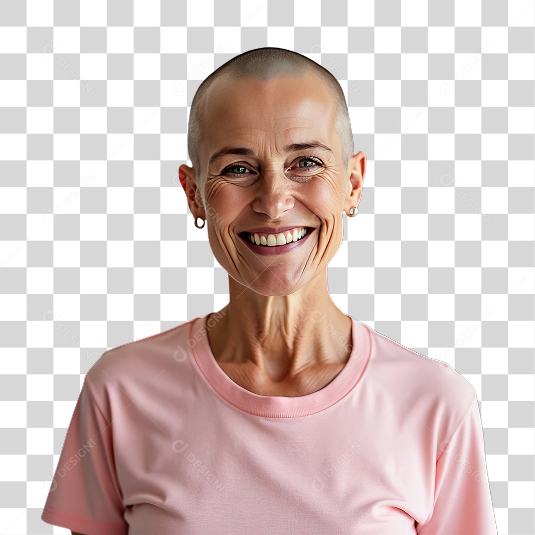 Mulher de Rosa Outubro Rosa Mês de Conscientização Sobre o Câncer de Mama PNG Transparente