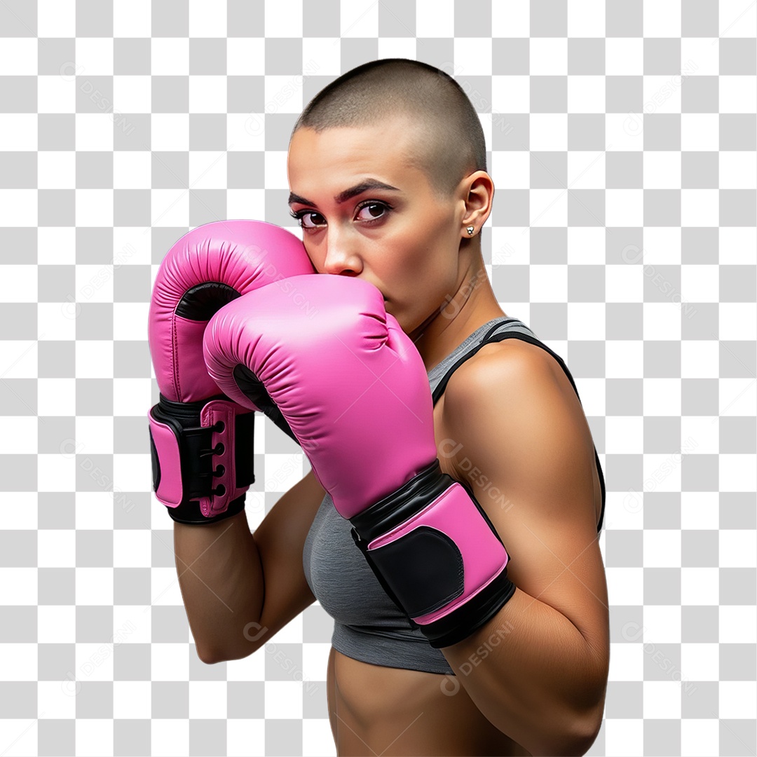 Mulher de Rosa Outubro Rosa Mês de Conscientização Sobre o Câncer de Mama PNG Transparente