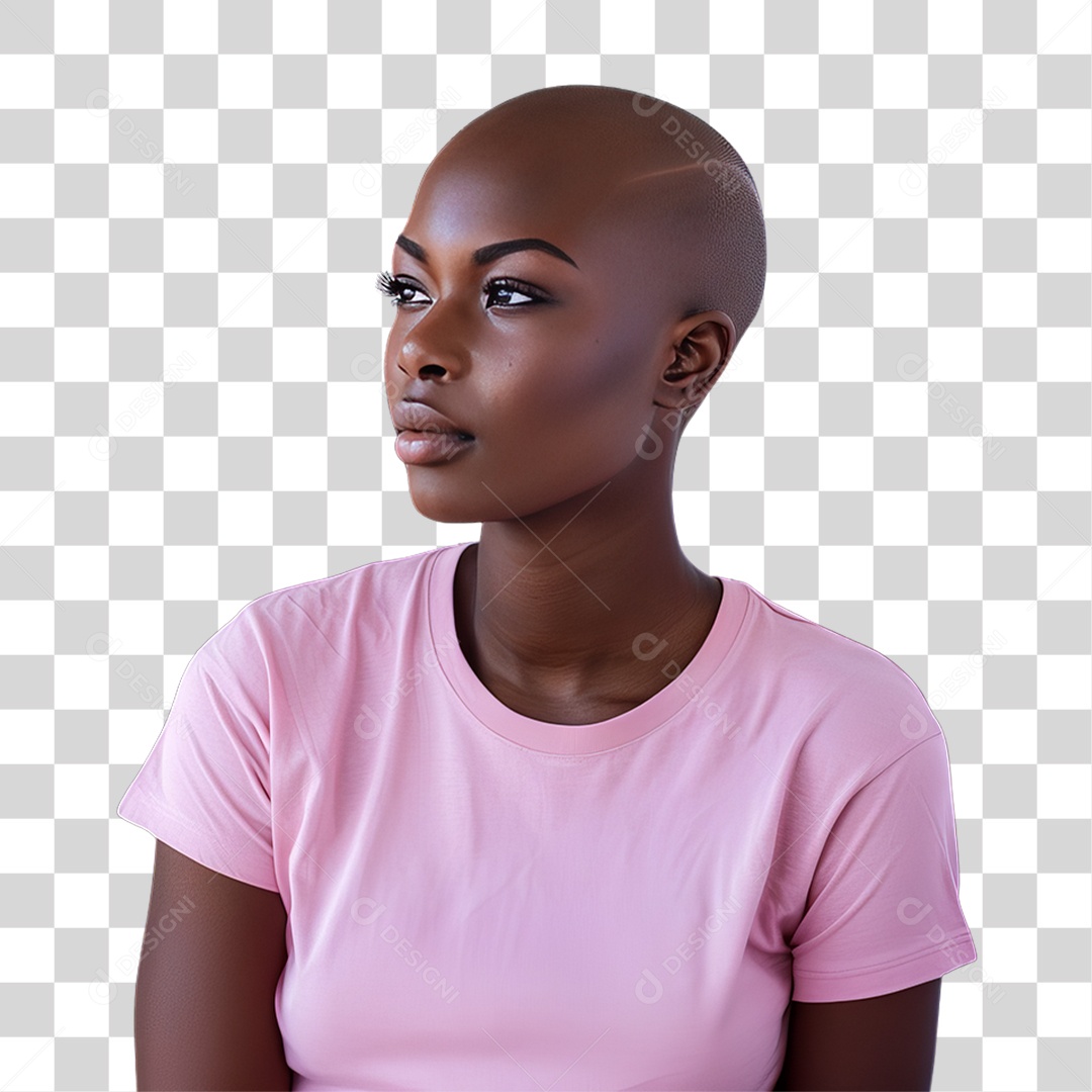 Mulher de Rosa Outubro Rosa Mês de Conscientização Sobre o Câncer de Mama PNG Transparente