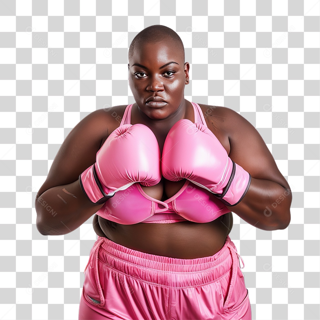 Mulher de Rosa Outubro Rosa Mês de Conscientização Sobre o Câncer de Mama PNG Transparente