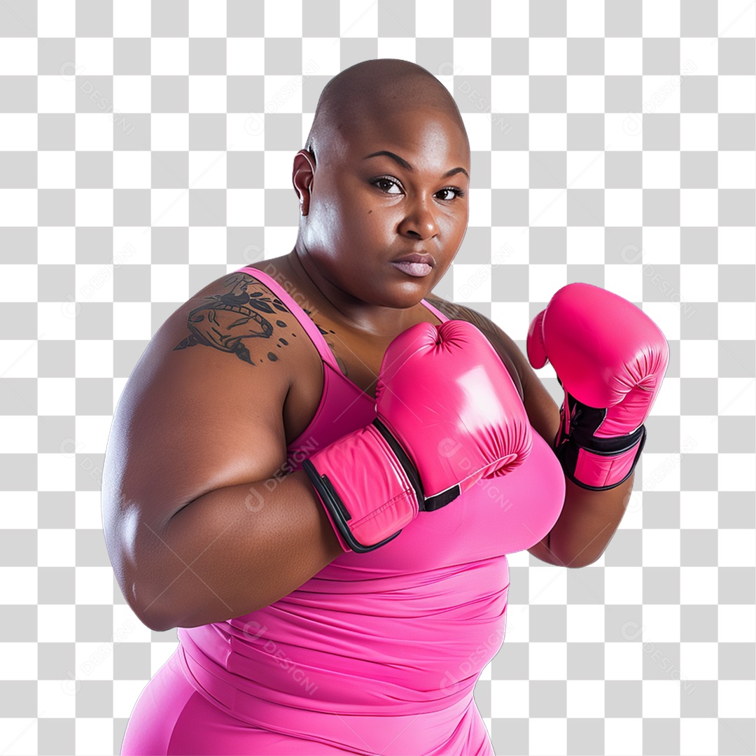 Mulher de Rosa Outubro Rosa Mês de Conscientização Sobre o Câncer de Mama PNG Transparente