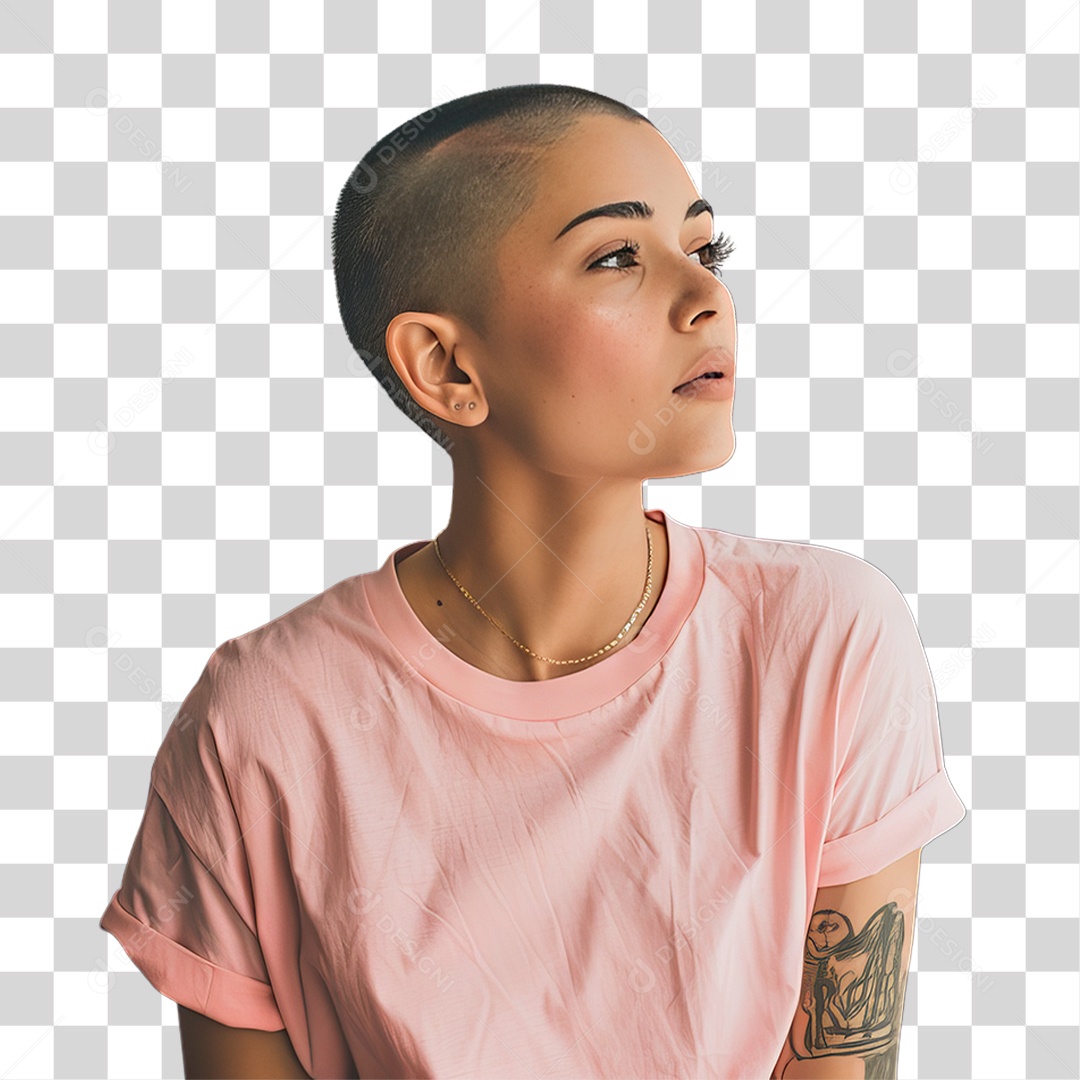 Mulher de Rosa Outubro Rosa Mês de Conscientização Sobre o Câncer de Mama PNG Transparente