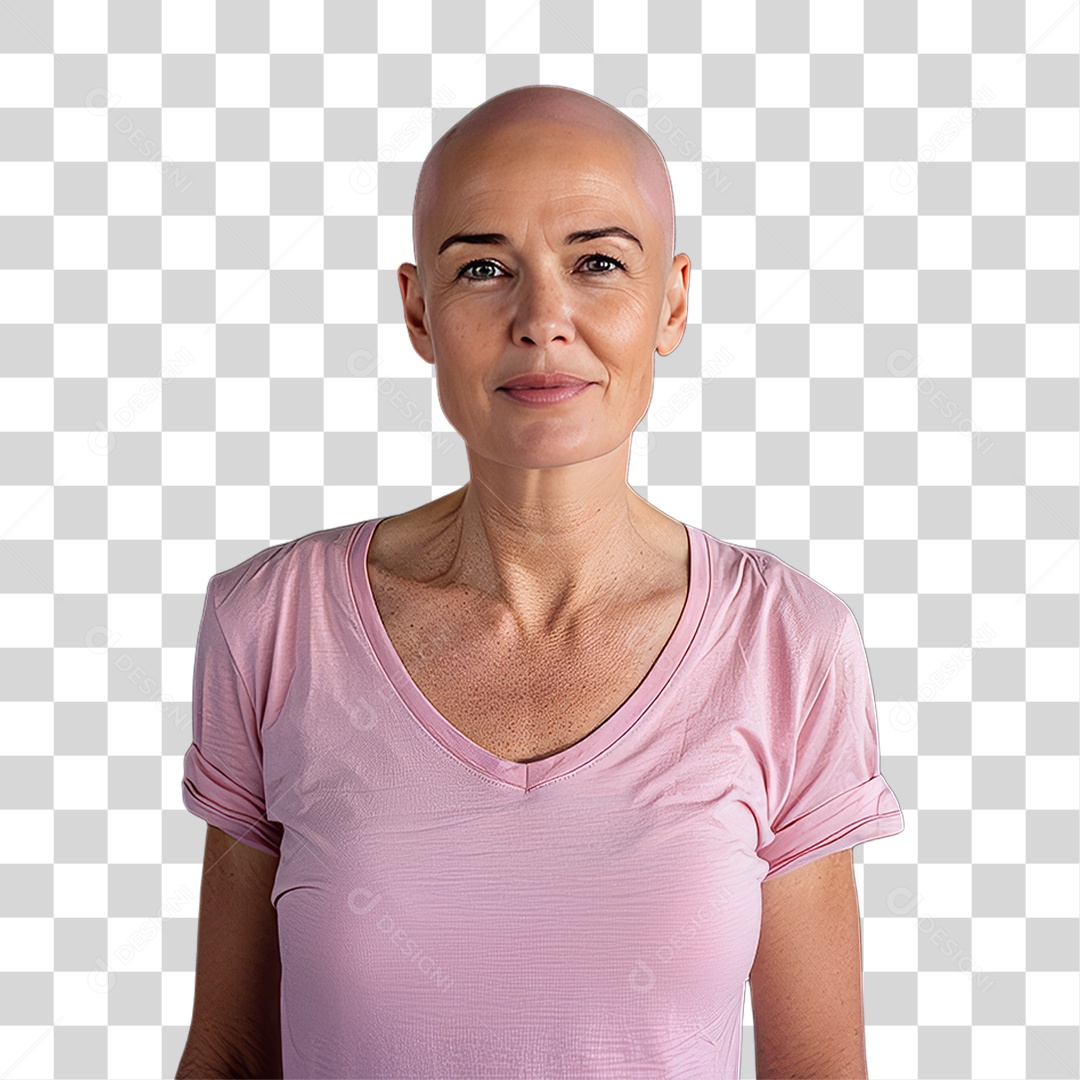 Mulher de Rosa Outubro Rosa Mês de Conscientização Sobre o Câncer de Mama PNG Transparente