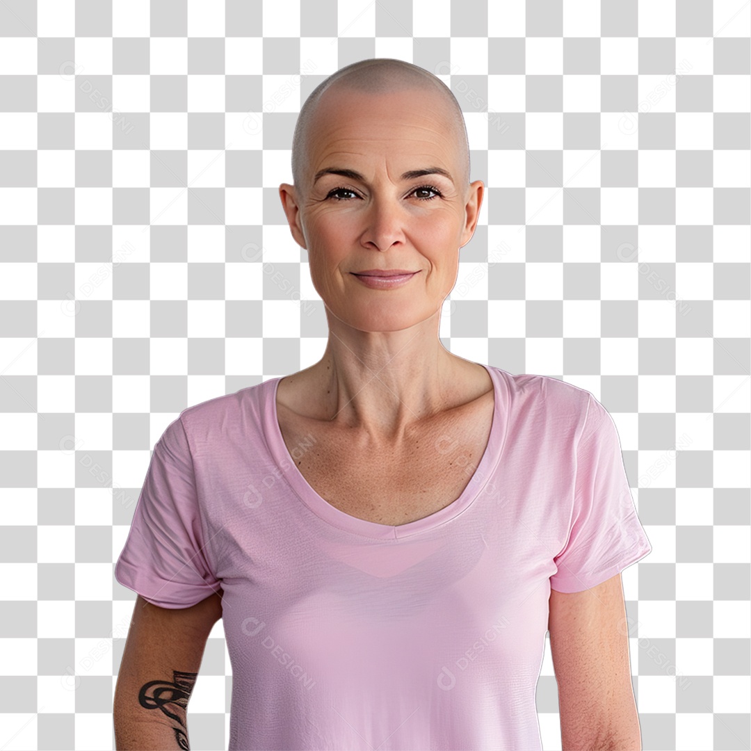 Mulher de Rosa Outubro Rosa Mês de Conscientização Sobre o Câncer de Mama PNG Transparente