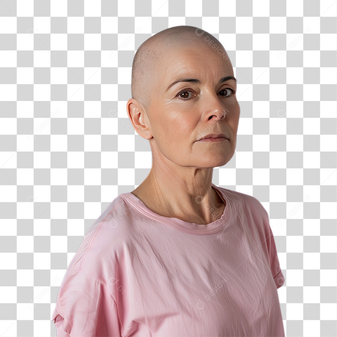 Mulher de Rosa Outubro Rosa Mês de Conscientização Sobre o Câncer de Mama PNG Transparente