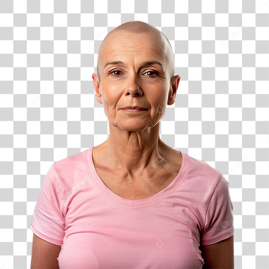 Mulher de Rosa Outubro Rosa Mês de Conscientização Sobre o Câncer de Mama PNG Transparente