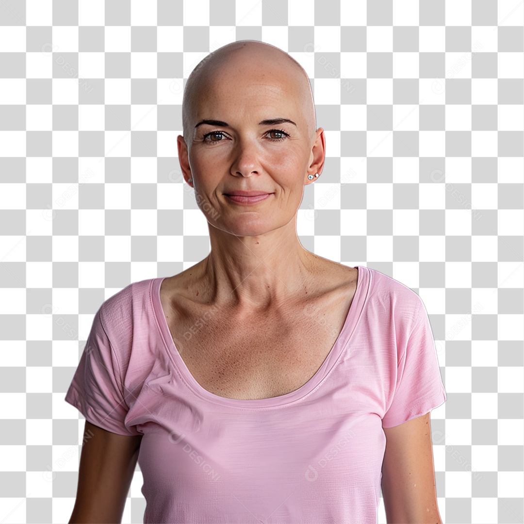 Mulher de Rosa Outubro Rosa Mês de Conscientização Sobre o Câncer de Mama PNG Transparente