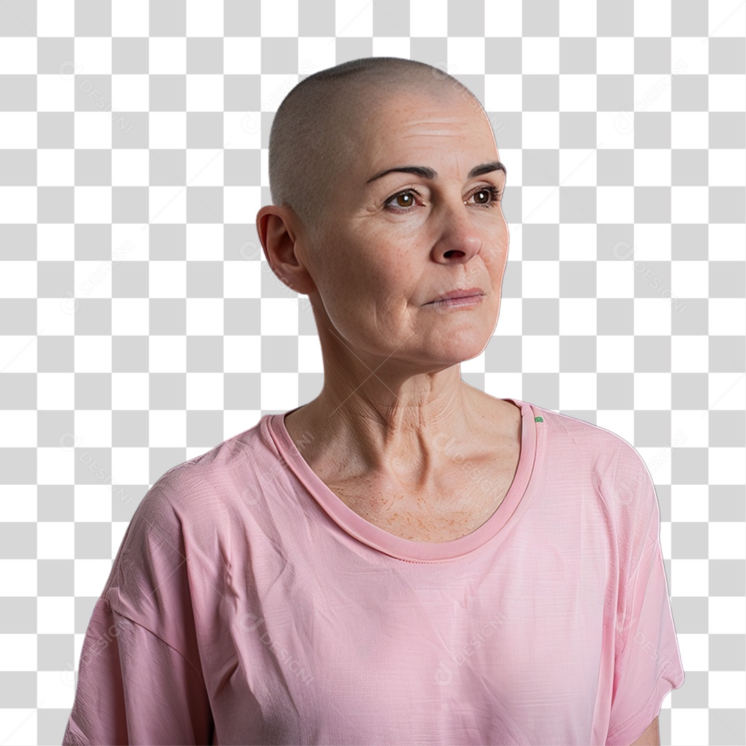 Mulher de Rosa Outubro Rosa Mês de Conscientização Sobre o Câncer de Mama PNG Transparente