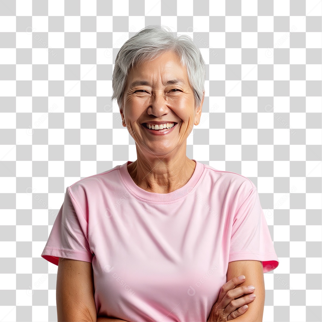 Mulher de Rosa Outubro Rosa Mês de Conscientização Sobre o Câncer de Mama PNG Transparente