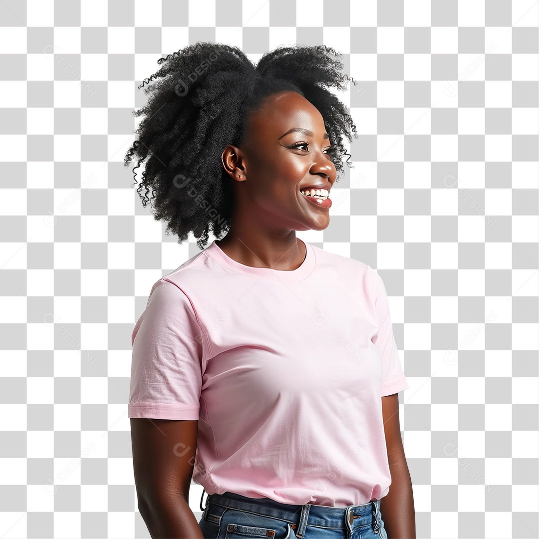 Mulher de Rosa Outubro Rosa Mês de Conscientização Sobre o Câncer de Mama PNG Transparente