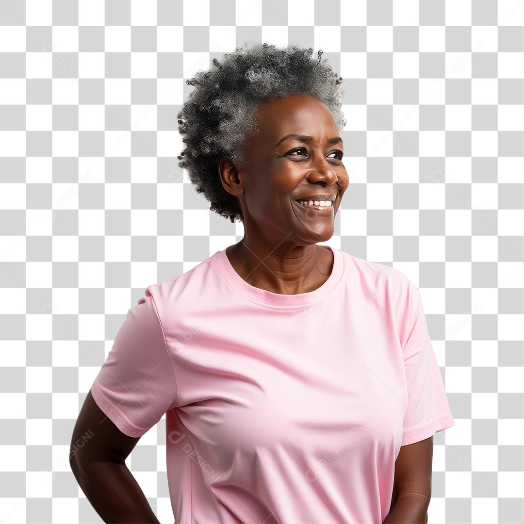 Mulher de Rosa Outubro Rosa Mês de Conscientização Sobre o Câncer de Mama PNG Transparente