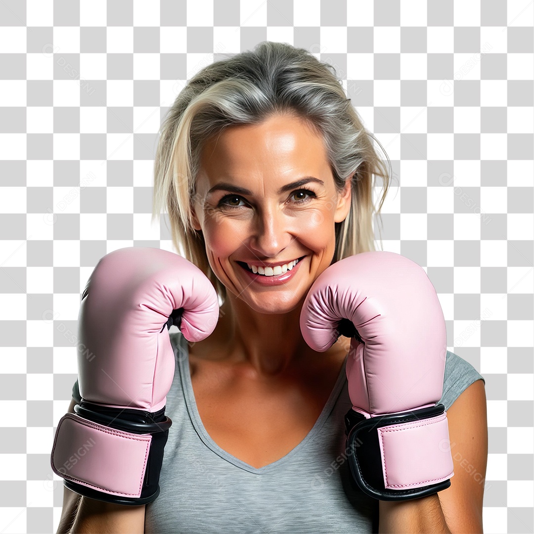 Mulher de Rosa Outubro Rosa Mês de Conscientização Sobre o Câncer de Mama PNG Transparente