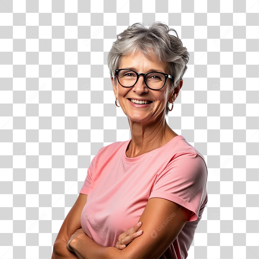 Mulher de Rosa Outubro Rosa Mês de Conscientização Sobre o Câncer de Mama PNG Transparente