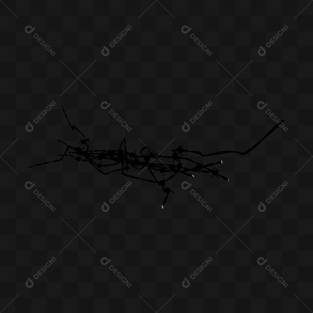 Arames Enroscados - Modelo 3D