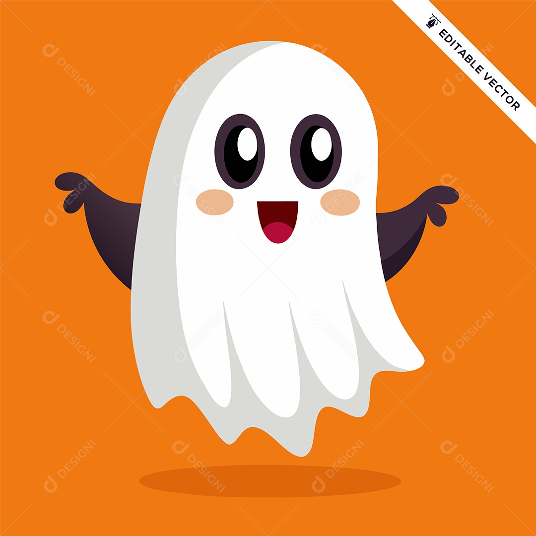 Fantasma do Halloween Ilustração Vetor EPS
