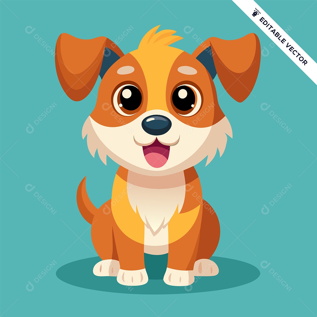 Conjunto de Cachorro Ilustração Vetor EPS