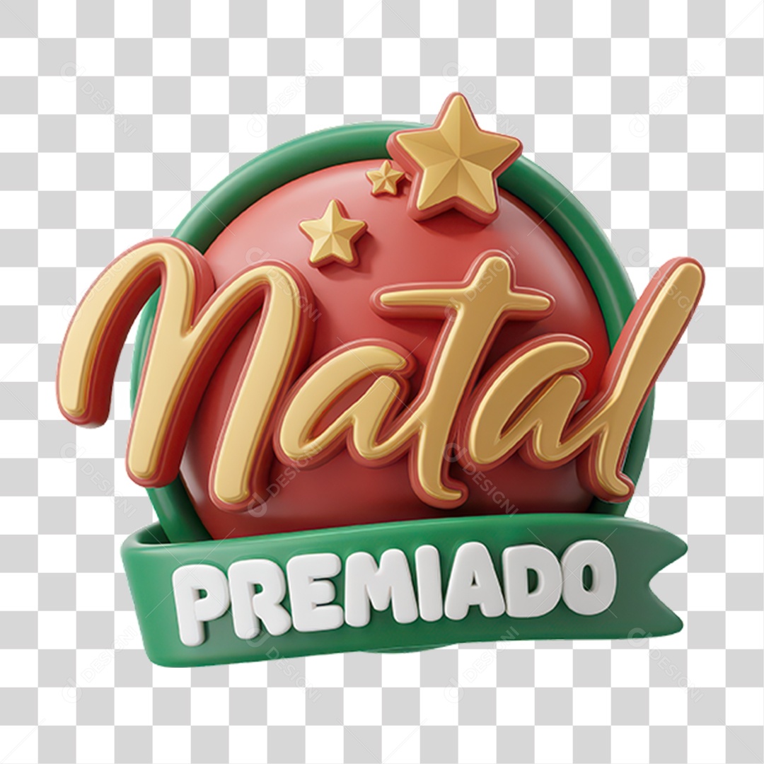 Seal 3D Christmas PNG Transparent