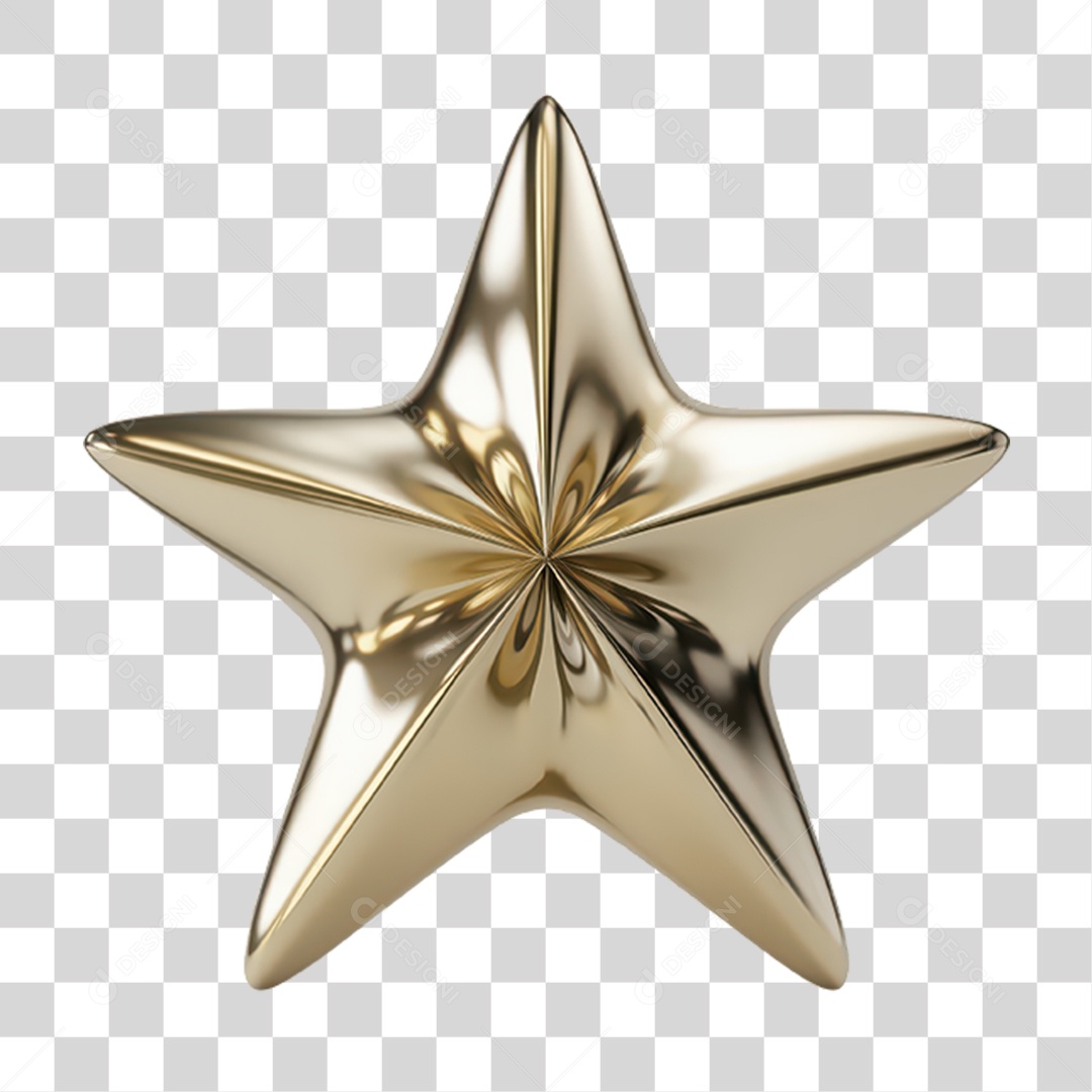 Elemento 3D Decoração de Natal PNG Transparente