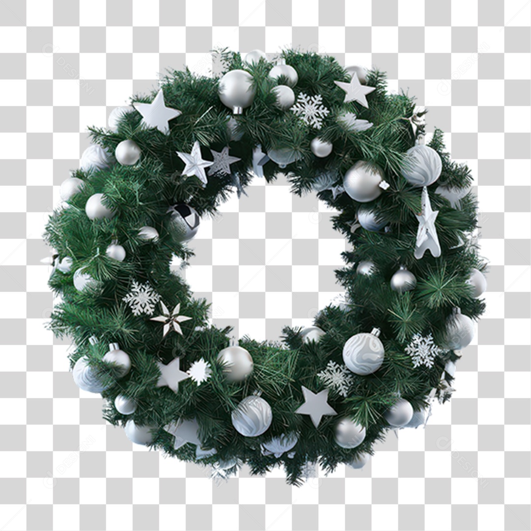 Elemento 3D Decoração de Natal PNG Transparente