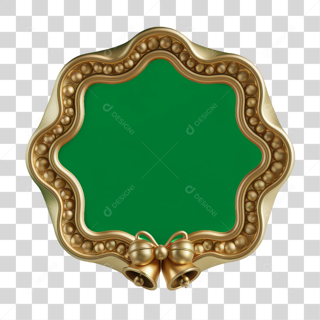 Elemento 3D Decoração de Natal PNG Transparente