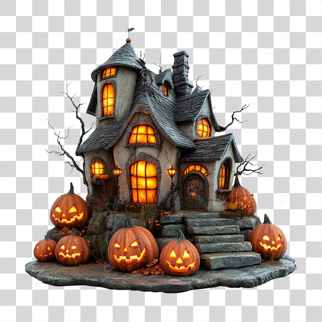 Home Halloween PNG Transparent