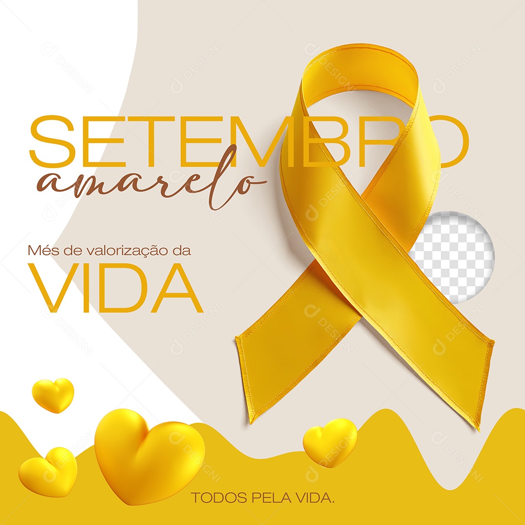 Setembro Amarelo Social Media PSD Editável
