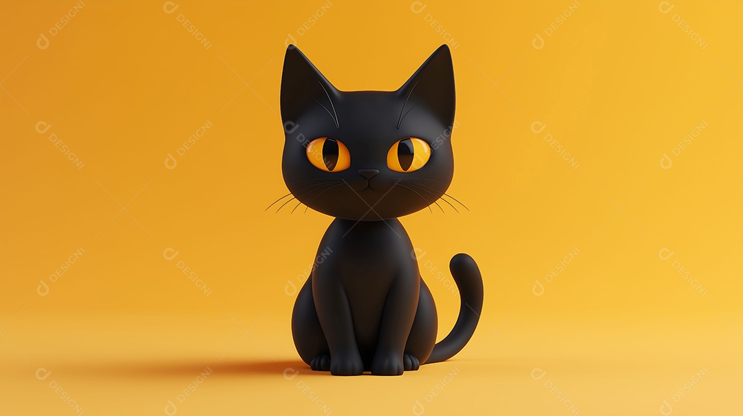 Gatinho preto fofo