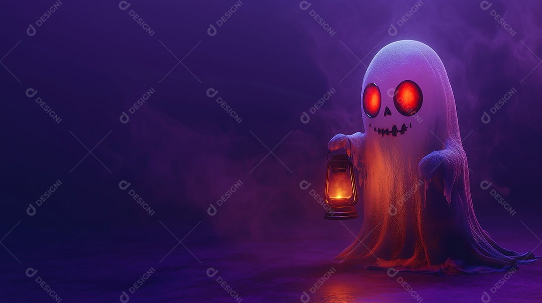 Fantasia decoração para o halloween com luminária