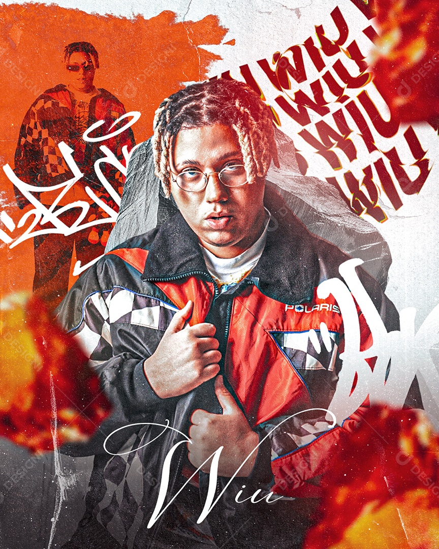 Flyer Wiu Social Midia PSD Editável