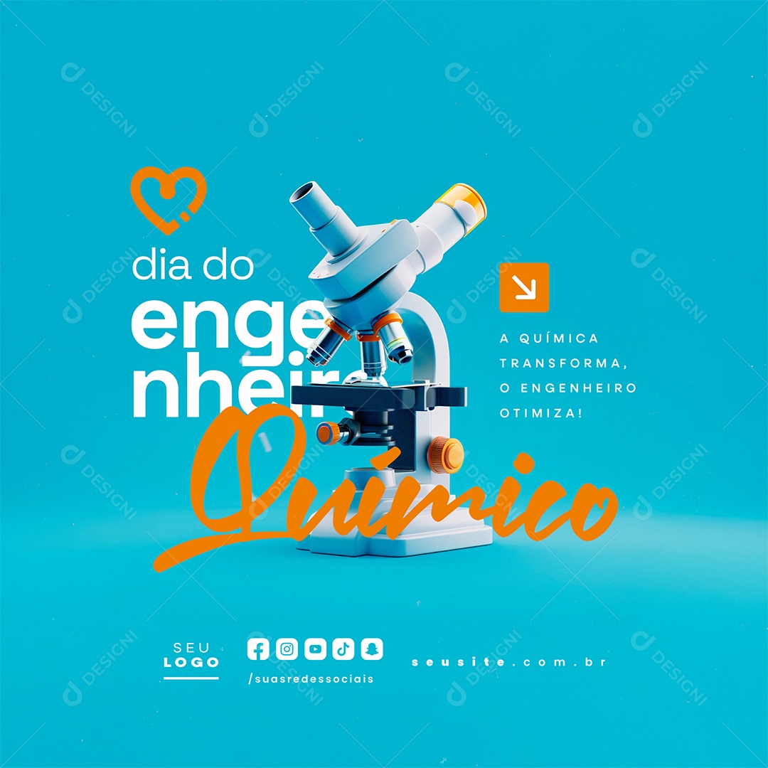 Dia Do Engenheiro Químico 20 De Setembro Social Media PSD Editável