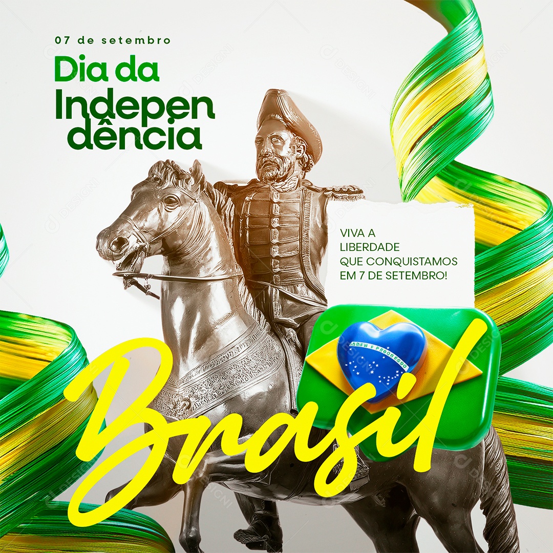 Story Dia da Independência do Brasil 07 de Setembro Social Media PSD Editável