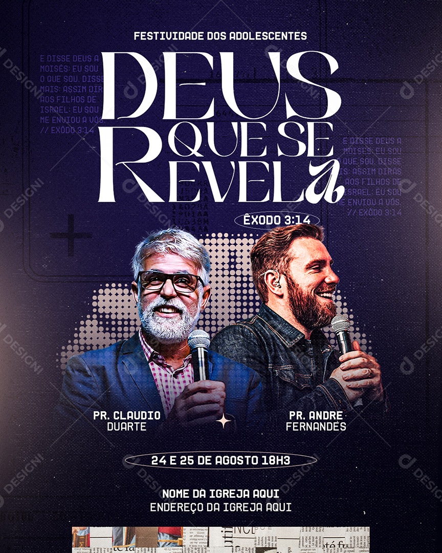 Deus que se Revela Social Media PSD Editável