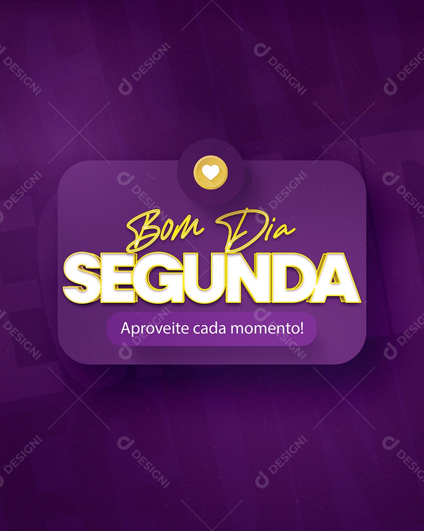 Bom Dia Segunda Social Media PSD Editável